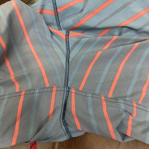 PATAGONIA Wavefarer Shorts Blue Striped Swim Surfing Boardshorts - Picture 5 of 9